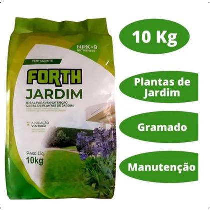 Imagem de Adubo Fertilizante Forth Jardim Gramado Plantas Saco 10 Kg