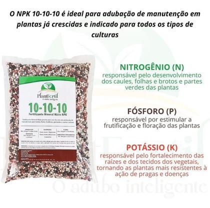 Imagem de Adubo Fertilizante Plantfertil NPK 10-10-10  1kg