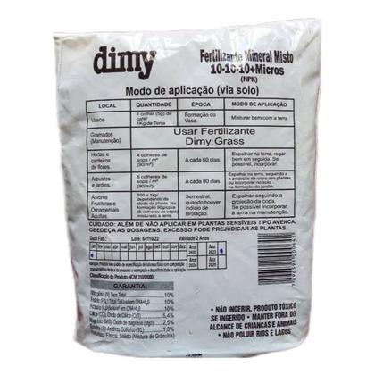 Imagem de Adubo NPK 10-10-10 Dimy 500g Fertilizante Completo Crescimento Forte Plantas e Flores