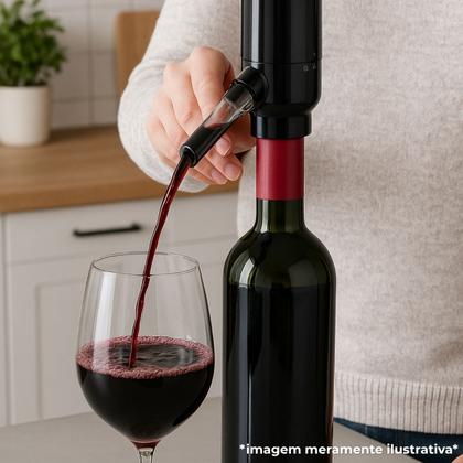 Imagem de Aerador Decanter e Dispenser Automático à Pilha em ABS para Vinho Uny Home