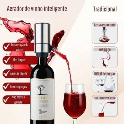 Imagem de Aerador E Dispensador De Vinho Elétrico Decantador De Vinho
