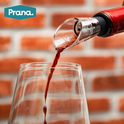 Imagem de Aerador Oxigenador de Vinhos Prana Profissional Universal Acessório Bar Sommelier Decanter Bebida Gourmet Elegante
