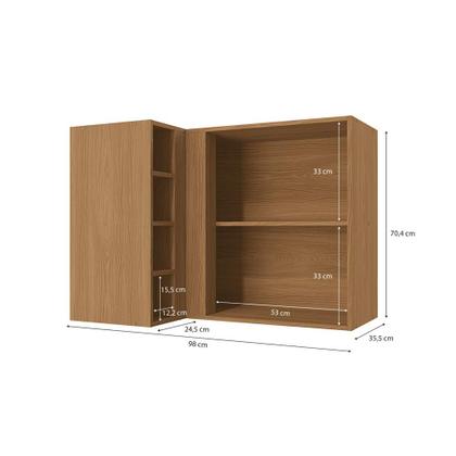 Imagem de Aereo 1 porta de canto 98 cm R647 Linha Ciela Kappesberg