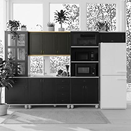 Imagem de Aéreo 3 Portas com Tampo de Madeira Macica Joy