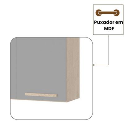 Imagem de Aéreo Clarice 1,60 mt 4 portas Amêndoa Grafite