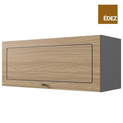 Imagem de Aéreo Cozinha Modulada MDP Édez Neuf, 1 Porta, Cedro e Grafite