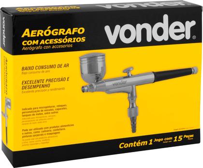 Imagem de Aerógrafo com Acessórios 15 peças Vonder
