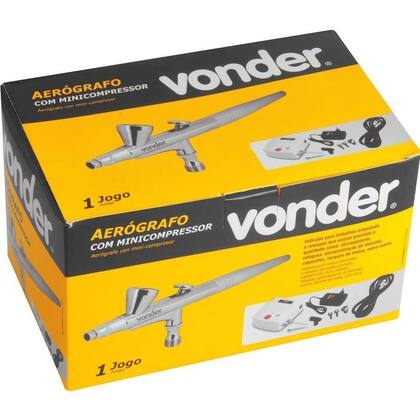 Imagem de Aerógrafo Com Minicompressor Vonder 10 Pç