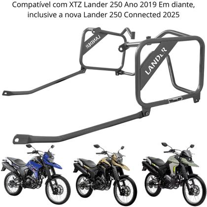 Imagem de Afastador de Alforge Xtz 250 Lander Connected Prata 2025