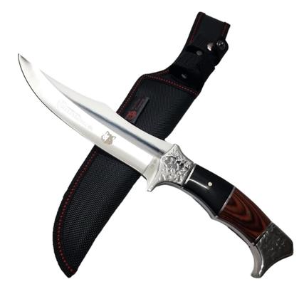 Imagem de Afiada e Durável Faca de Inox com Bainha e Cabo em Madeira TB091922 TB091641 TB092047