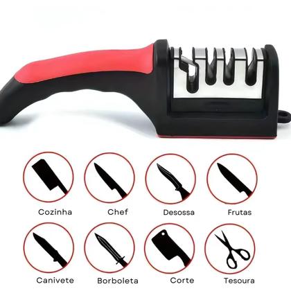 Imagem de Afiador 4 Em 1 Facas Tesouras Premium Top
