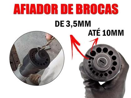 Imagem de Afiador De Brocas De Aço Do 3,5 Mm Ate 10 Mm Para Furadeira