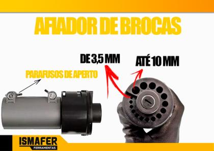 Imagem de Afiador De Brocas De Aço Do 3,5 Mm Ate 10 Mm Para Furadeira