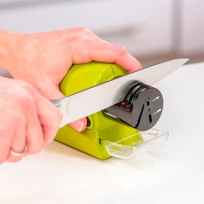 Imagem de Afiador elétrico portátil para afiar facas de cozinha e pequenas ferramentas