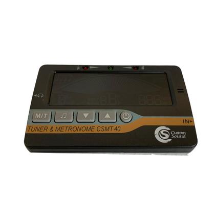 Imagem de Afinador Metrônomo Gerador de Tom Custom Sound CSMT 40