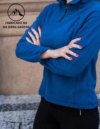 Imagem de Agasalho Feminino Fleece Soft Confortável Discretio Elegante Prático Versátil Frio Fofinho