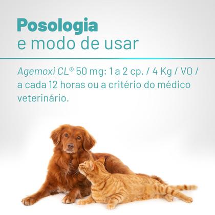 Imagem de Agemoxi CL 50mg Caixa com 10 Comprimidos Para Cães e Gatos