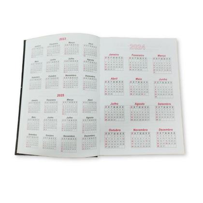 Imagem de Agenda 2024 costurada 168f azul - kaz