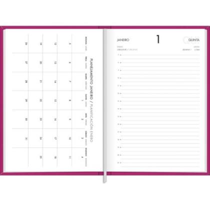 Imagem de Agenda 2026 Executiva Costurada Napoli Feminina M5 13,4x19,2cm