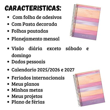 Imagem de Agenda anual espiral la creme 352pg - jandaia