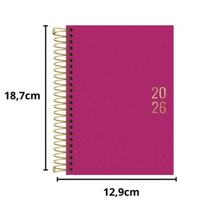 Imagem de Agenda anual espiral napoli feminina 176 folhas 2026 tilibra