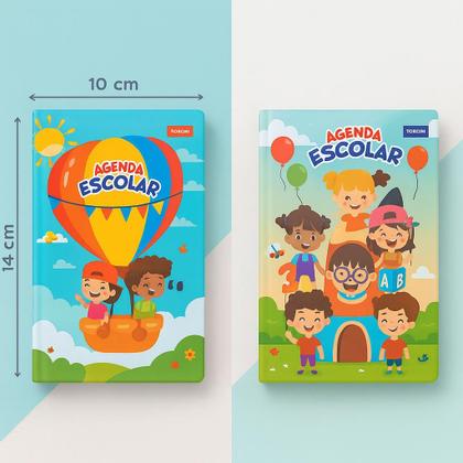 Imagem de Agenda Escolar Pequena Foroni 96 Folhas