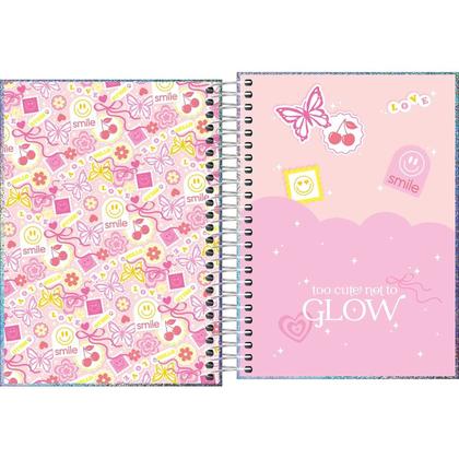 Imagem de Agenda Espiral Diária 11,7 x 16,4 cm Glow 2026 - For More Glow In Life