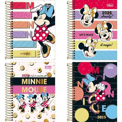 Imagem de Agenda Espiral Diária Minnie 2025 11,7 x 16,4cm TILIBRA