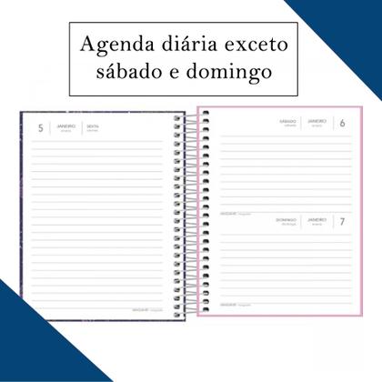 Imagem de Agenda Espiral Diária Pepper Feminina M4 2024 Tilibra