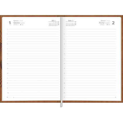 Imagem de Agenda Executiva Costurada Diária 14,5 x 20,5 cm Prátika Cores 2026 - Bordô