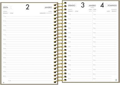 Imagem de Agenda Executiva Espiral Diária 12,9 x 18,7 cm Napoli Cores 2026 Tilibra 7772 Cor:Vermelho