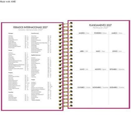 Imagem de Agenda Executiva Espiral Diária 2027 Napoli Tilibra 12,9 X 18,7 Cm 7891027145538
