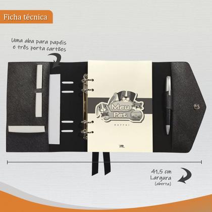 Imagem de Agenda Meu Pet 143-R Personalizada Raffai Couros