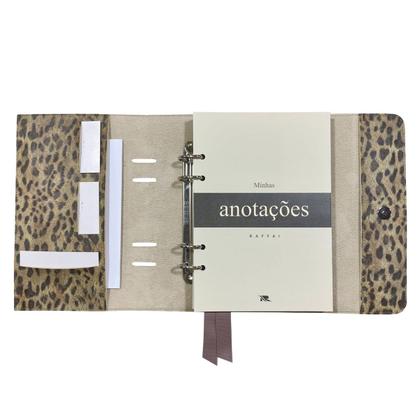 Imagem de Agenda Minhas Anotações 166-R Personalizada Raffai Couros