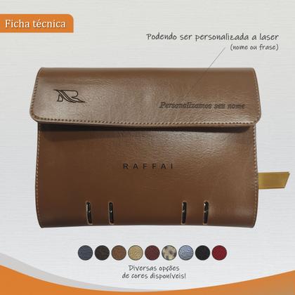 Imagem de Agenda Minhas Receitas 165-R Personalizada Raffai Couros