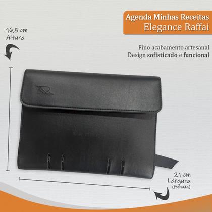 Imagem de Agenda Minhas Receitas 165-R Personalizada Raffai Couros