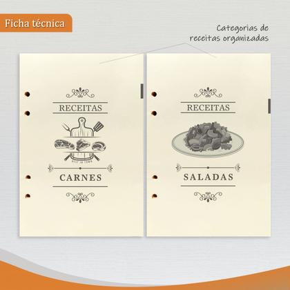 Imagem de Agenda Minhas Receitas 165-R Raffai Couros