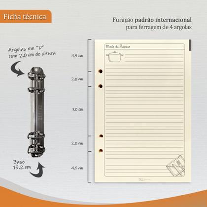 Imagem de Agenda Minhas Receitas 165-R Raffai Couros