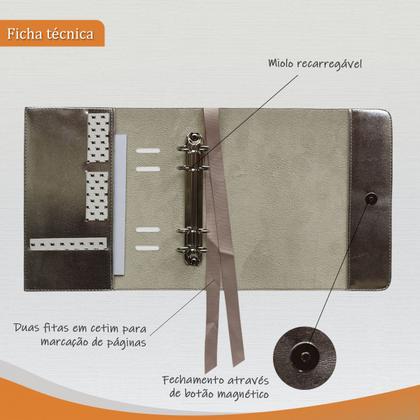 Imagem de Agenda Minhas Receitas 165-R Raffai Couros