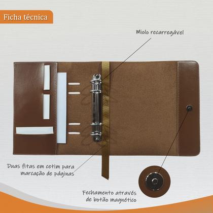 Imagem de Agenda Minhas Receitas 165-R Raffai Couros