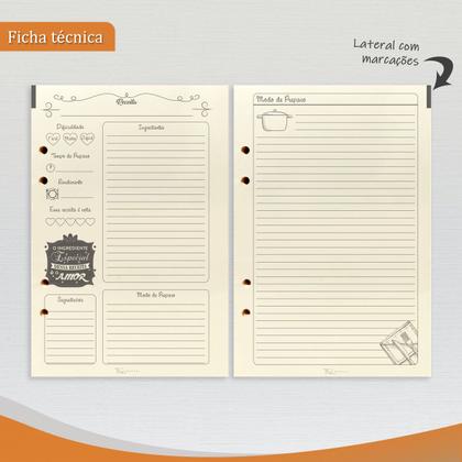 Imagem de Agenda Minhas Receitas 165-R Raffai Couros
