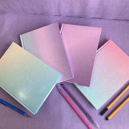 Imagem de Agenda Percalux Colorida Costurada 2026 Animativa