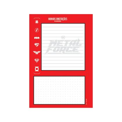 Imagem de Agenda Permanente Escolar Brochura DC Metal Force 192pag