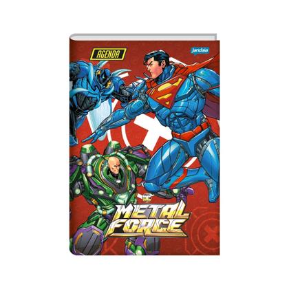 Imagem de Agenda Permanente Escolar Brochura DC Metal Force 192pag