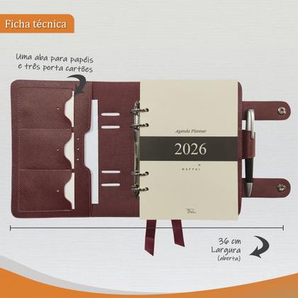 Imagem de Agenda Planner 2026 141-R Raffai Couros