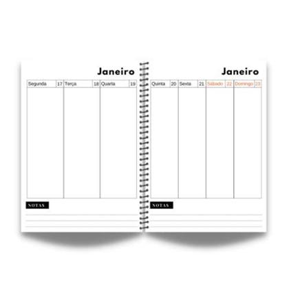 Imagem de Agenda Planner Profissões Cursos 2026 Meme Flork Jornalismo