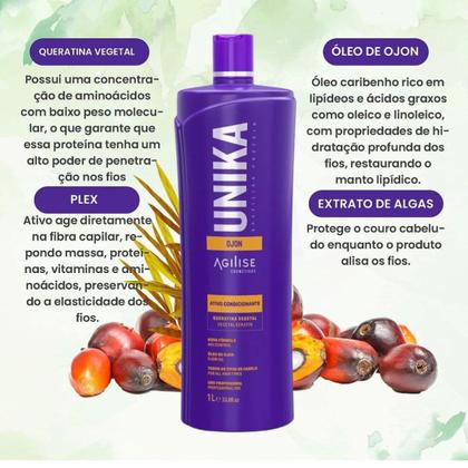 Imagem de Agilise Unika Ojon ANTI FRIZZ 250ml Neutralizante Capilar 1Kg Progressiva