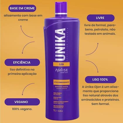 Imagem de Agilise Unika Ojon Progressiva 1L Shampoo Anti Residuo 1L KIT Profissional