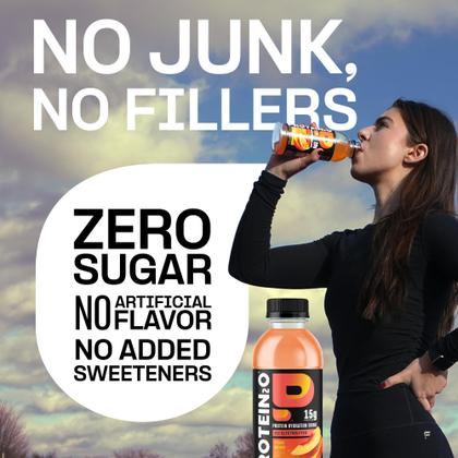 Imagem de Água com infusão de proteína Protein2O Peach Mango 500 ml (pacote com 12)