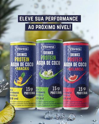 Imagem de Água de Coco Proteica com Abacaxi Vitorena 269 ml